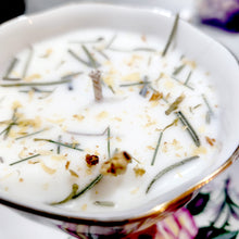 Load image into Gallery viewer, Tea Cup Candle Soy Wax Winter Forest Herbal Candle Gift for Mom, Gift for Sister, Teacher, Grandma, Nana, Engagement, Bridal, Best Friend,