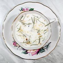 Load image into Gallery viewer, Tea Cup Candle Soy Wax Winter Forest Herbal Candle Gift for Mom, Gift for Sister, Teacher, Grandma, Nana, Engagement, Bridal, Best Friend,