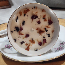 Load image into Gallery viewer, Tea Cup Candle Soy Wax Getaway Herbal Candle Gift for Mom, Gift for Sister, Teacher, Grandma, Nana, Engagement, Bridal, Best Friend,
