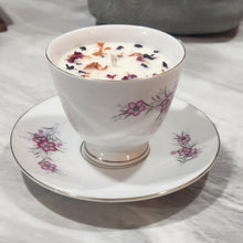 Load image into Gallery viewer, Tea Cup Candle Soy Wax Getaway Herbal Candle Gift for Mom, Gift for Sister, Teacher, Grandma, Nana, Engagement, Bridal, Best Friend,