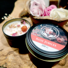 Load image into Gallery viewer, Rose Jubilee Herbal Candle - Soy Wax