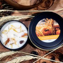 Load image into Gallery viewer, Pumpkin Harvest Herbal Candle - 100% Soy Wax