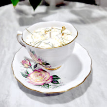 Load image into Gallery viewer, Tea Cup Candle Soy Wax Winter Forest Herbal Candle Gift for Mom, Gift for Sister, Teacher, Grandma, Nana, Engagement, Bridal, Best Friend,
