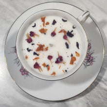 Load image into Gallery viewer, Tea Cup Candle Soy Wax Getaway Herbal Candle Gift for Mom, Gift for Sister, Teacher, Grandma, Nana, Engagement, Bridal, Best Friend,
