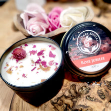 Load image into Gallery viewer, Rose Jubilee Herbal Candle - Soy Wax
