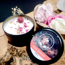 Load image into Gallery viewer, Rose Jubilee Herbal Candle - Soy Wax
