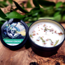 Load image into Gallery viewer, Serene Grove Herbal Candle - 100% Soy Wax
