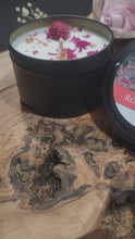 Load and play video in Gallery viewer, Rose Jubilee Herbal Candle - Soy Wax
