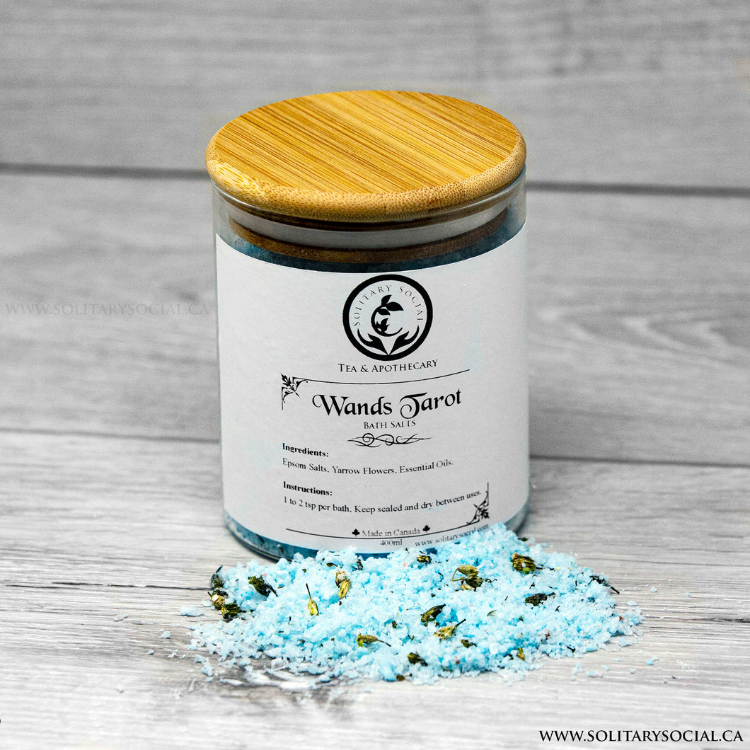 Wands Tarot Energy Yarrow Petal & Bath Salts